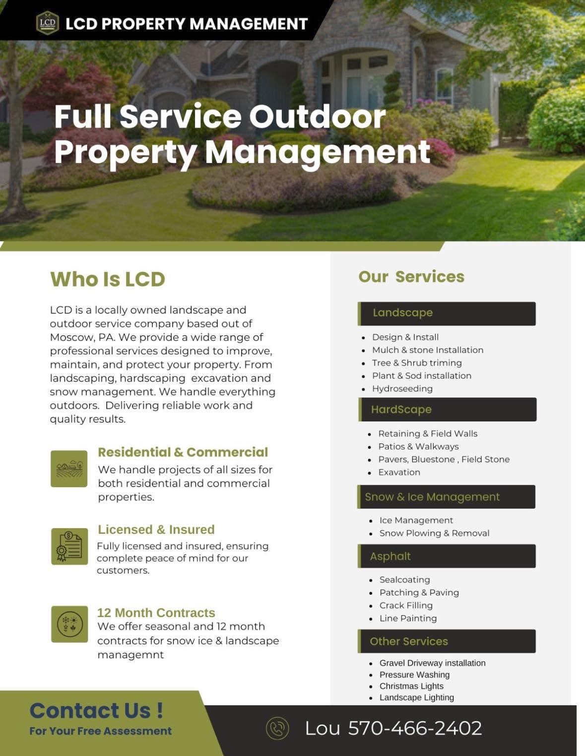 LCD Property Management flyer